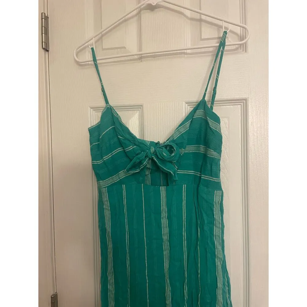 VIX Maxi Dress, Latge, Tulum Yola Tricia, Green, A60 Green Size L - Image 5