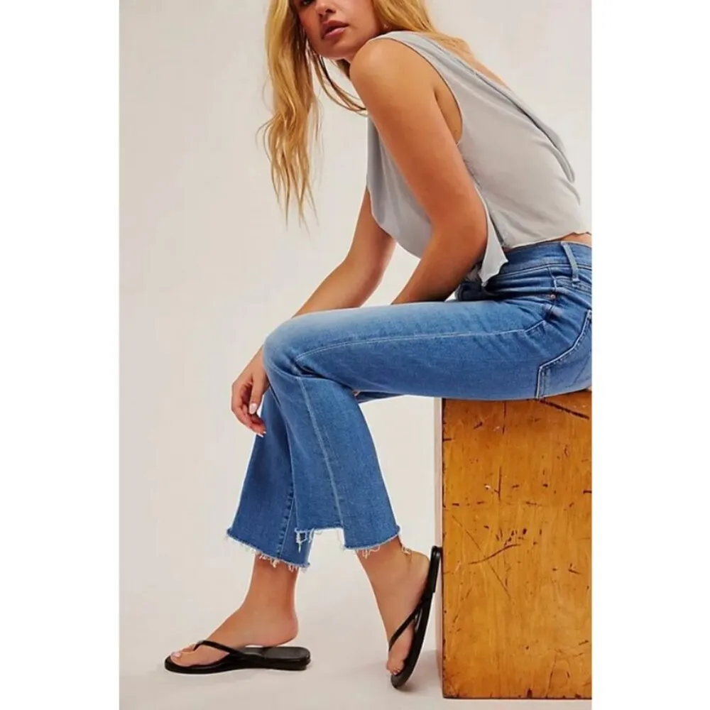 💕MOTHER💕 The Insider Crop Step Fray Jeans ~ Out Of The Blue 29 NWOT - Image 6