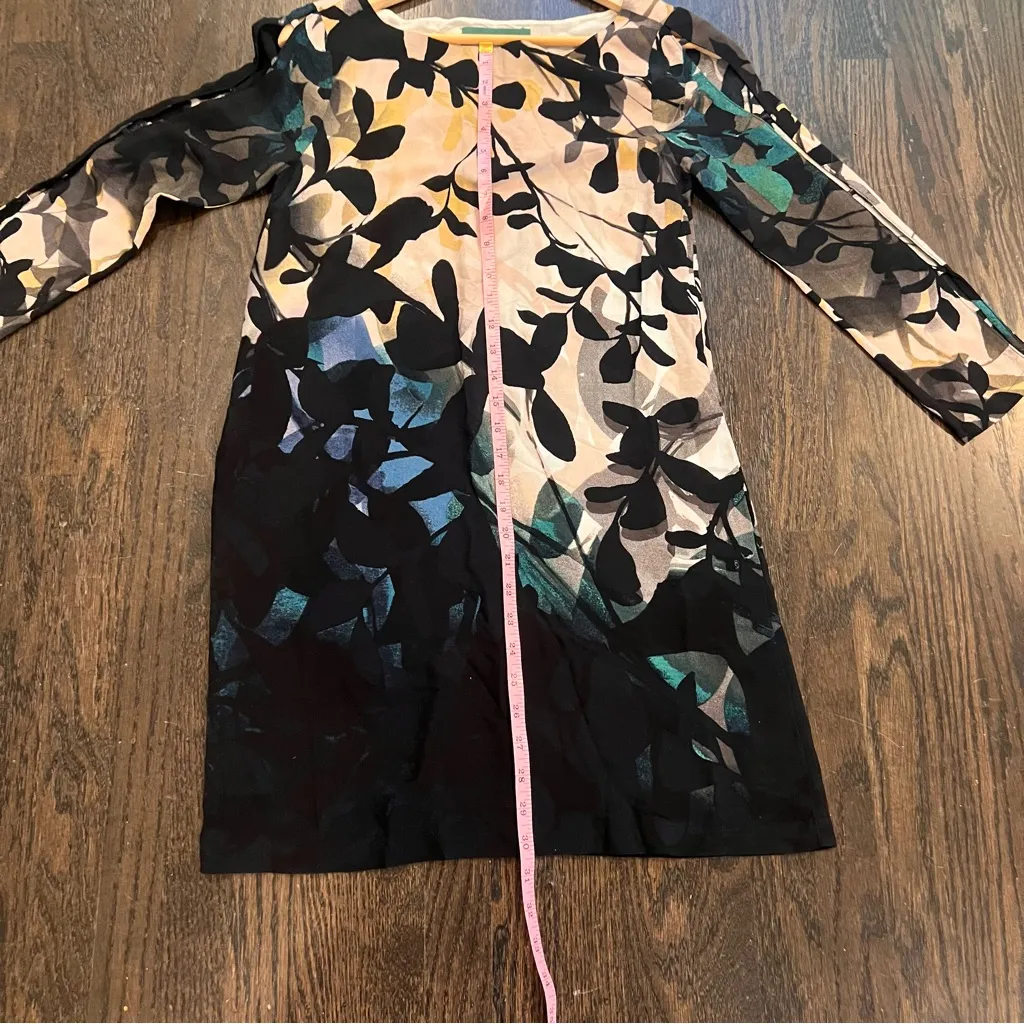 Maeve Cream A-line Dress with Cuffed Sleeves - Image 9