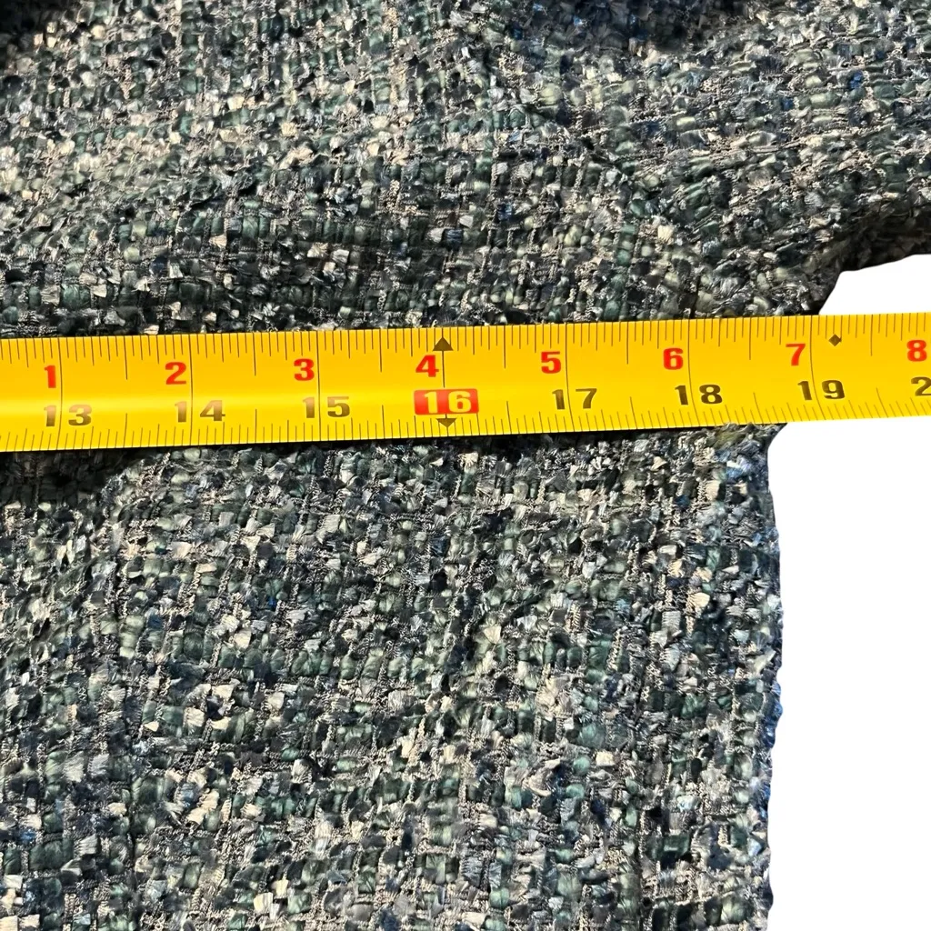 J McLaughlin Womens Tweed Blazer Size 8 Preppy Classic Office Quiet Luxury Ivy - Image 4