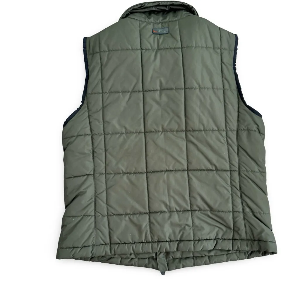 Ralph Lauren Dark Green Quilted Vest - Image 3