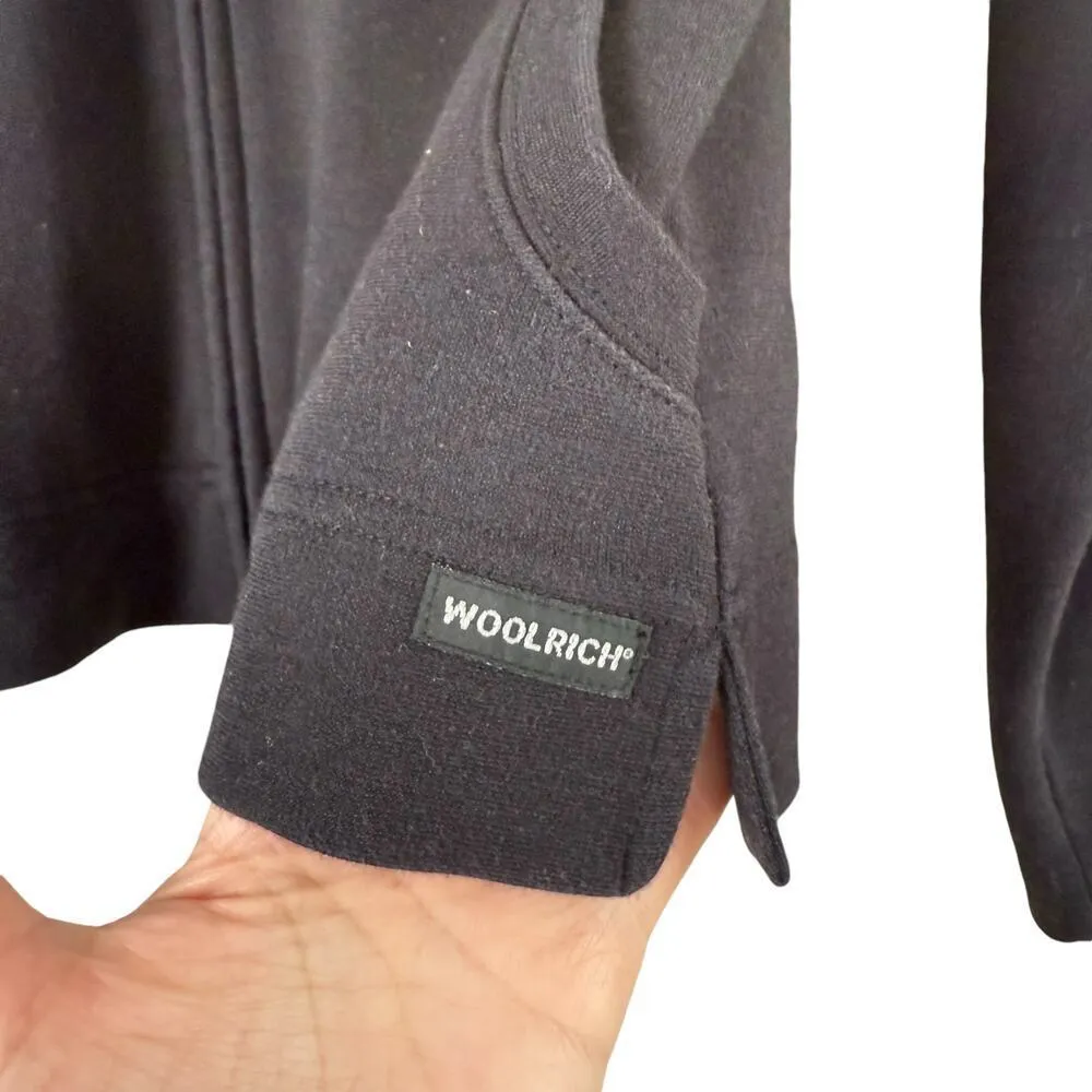 Woolrich‎ Full Zip Short Jacket in Black Stretch Cotton, Size Medium - Image 9