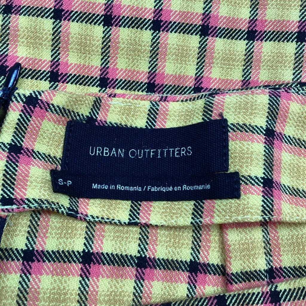 Urban Outfitters Plaid Stretchy Mini Skirt - Image 3
