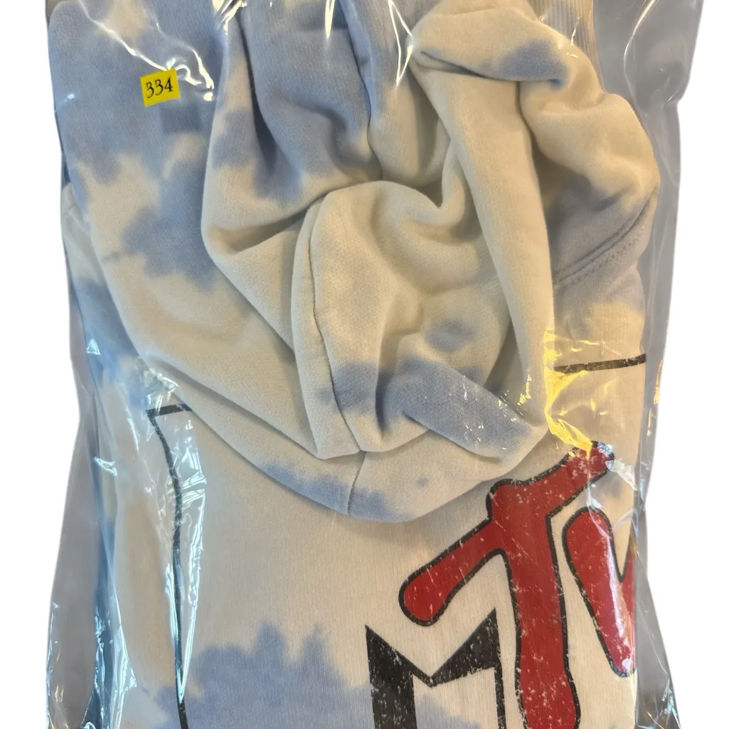 MTV‎ Blue and White Hoodie - Image 9