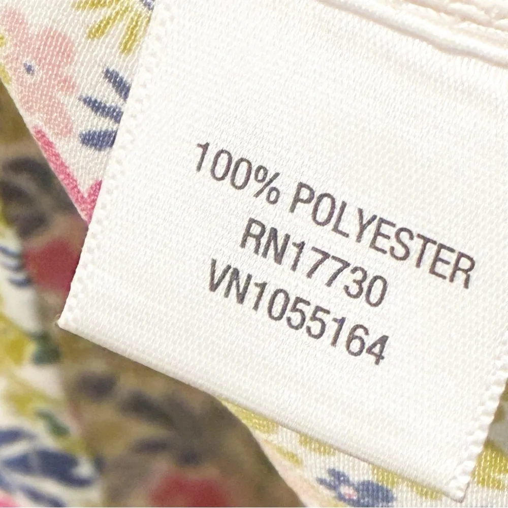 Liberty Of London X Target Blouse Size XL Sleeveless Ruffle Ditzy Floral - Image 4