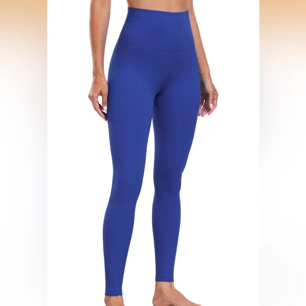 HeyNuts Yoga Pro Leggings 28” Sapphire Blue Medium - Image 2