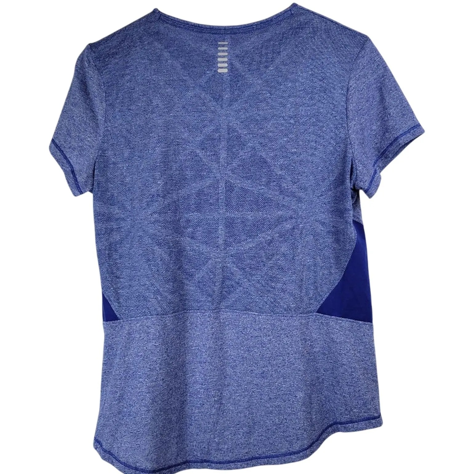 Under Armour Women Blue Short Sleeve Running Training Shirt Top UA HeatGear‎ - Image 3