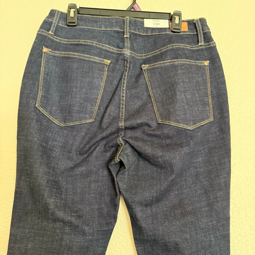 NWT Judy Blue Los Angeles Womens Button Fly Skinny Jeans High Waist size 14W - Image 7