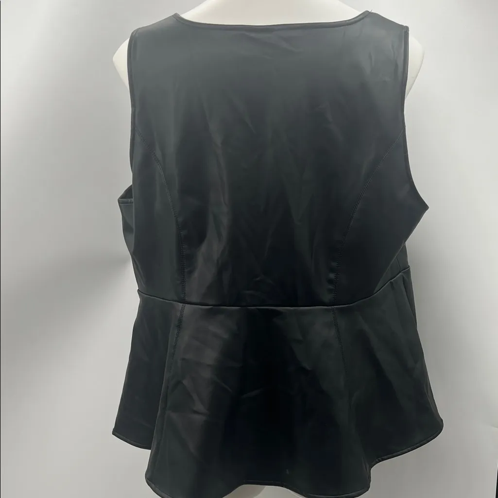 Torrid Black Sleeveless Peplum Top - Image 4
