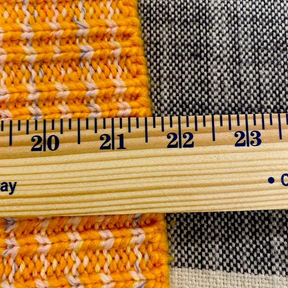 Lovers and Friends V Neck Orange/Gray Oversized Sweater - Size Small - Image 9