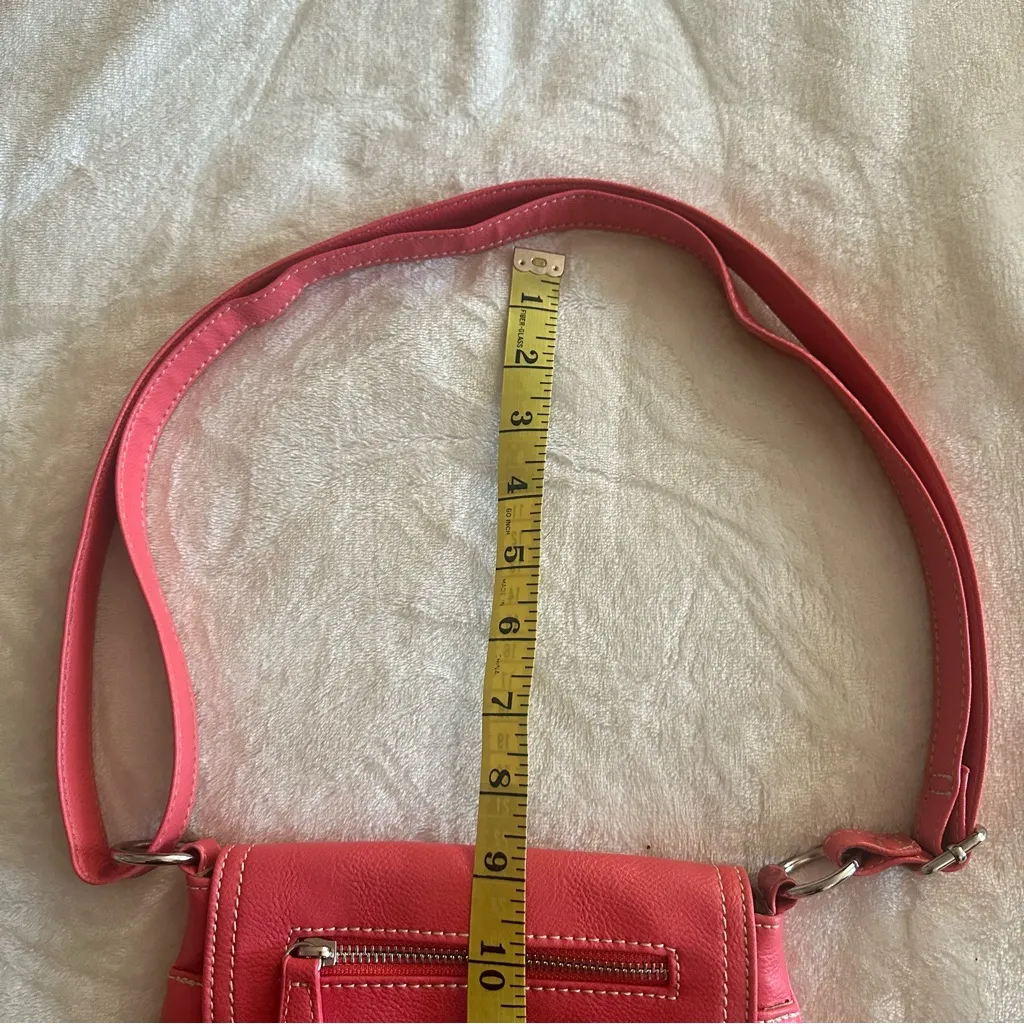 Nine West Crossbody Bag Tangerine Faux Leather - Image 9