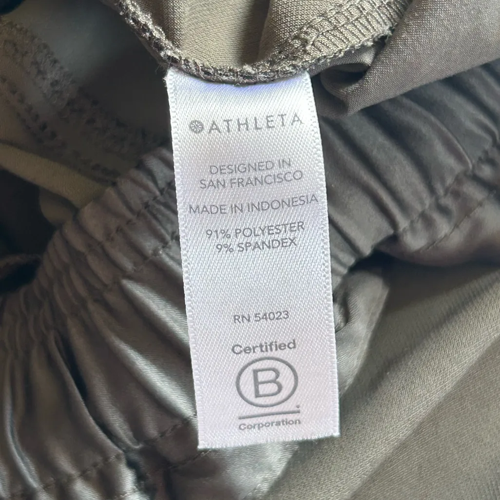 Athleta METROPOLIS JOGGER Mountain Olive Green Size 10 Activewear Ankle - Image 14