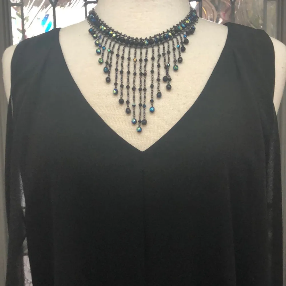 Thalia Sodi  Ruffled High-Low Black Dress, Created for Macy's - Image 3