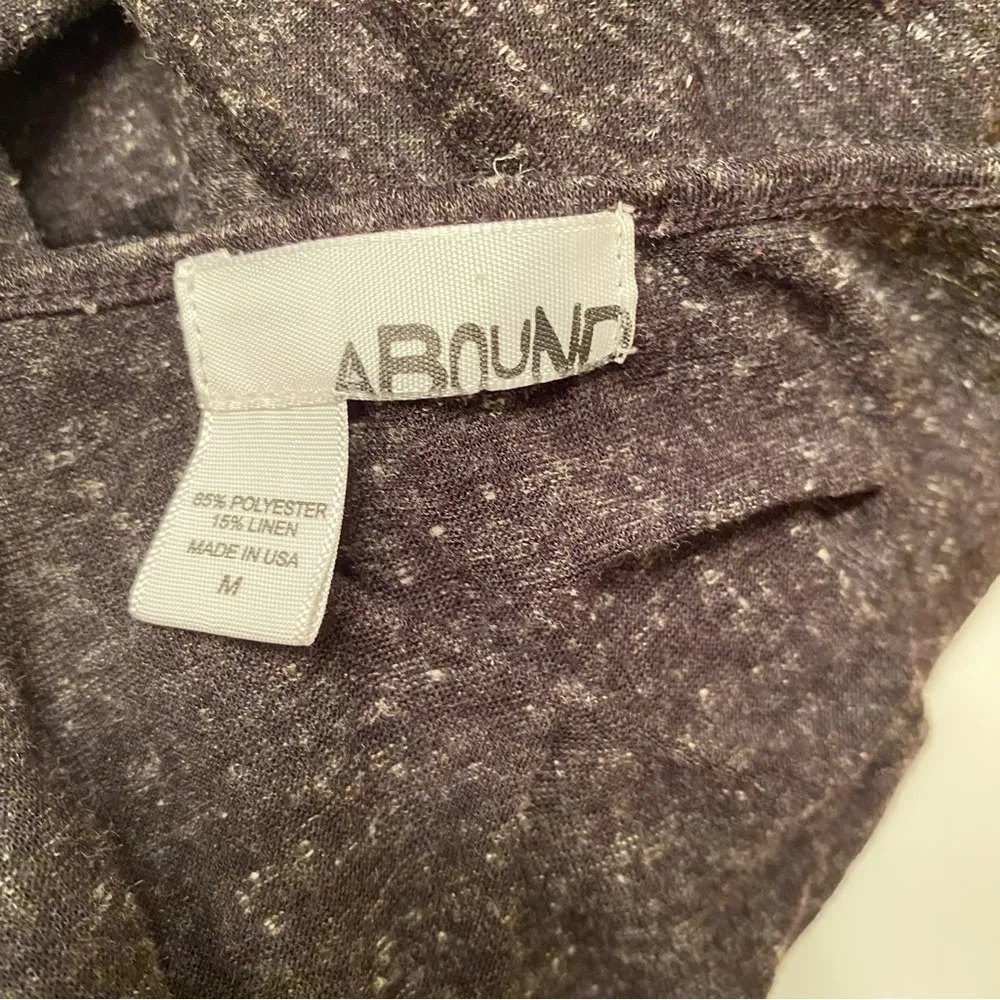 Abound|| Black/grey long sleeve top with front cutouts - Image 9