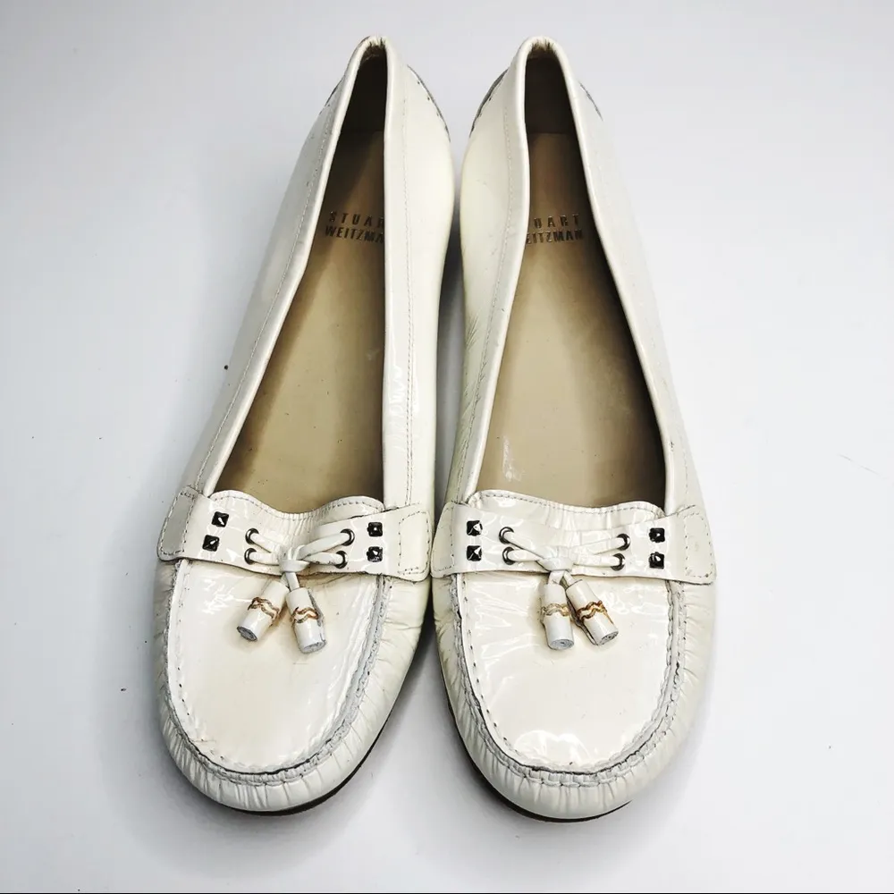 STUART WEITZMAN | White Patent Leather Loafers - Image 31