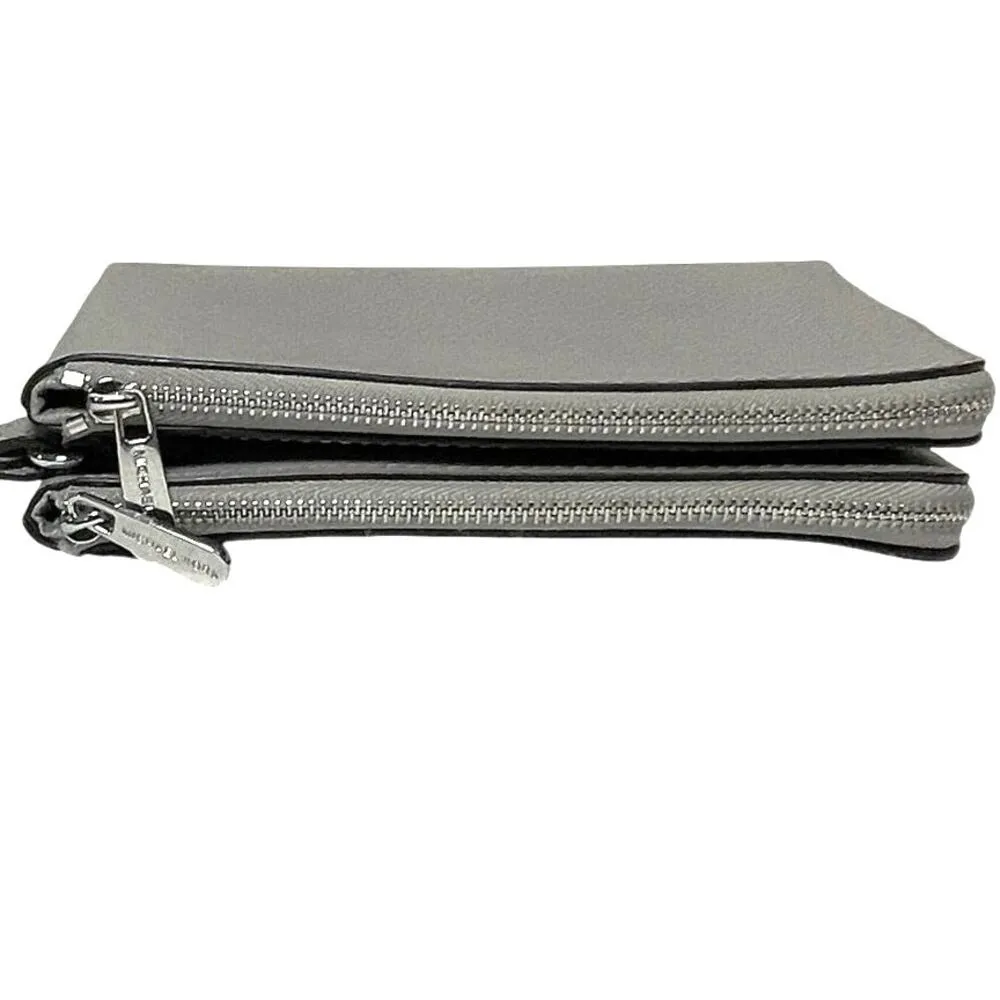 NWOT MICHAEL KORS Women’s Gray Double Zip Wallet Wrislet - Image 5