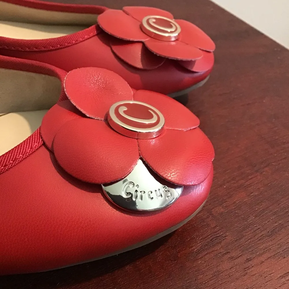 Circus by Sam Edelman Cecilia Ballet Flat Red 5, New - Image 3