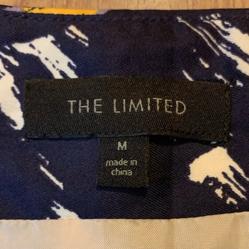 The Limited A-Line Skirt - Purple and Yellow Print - Image 5