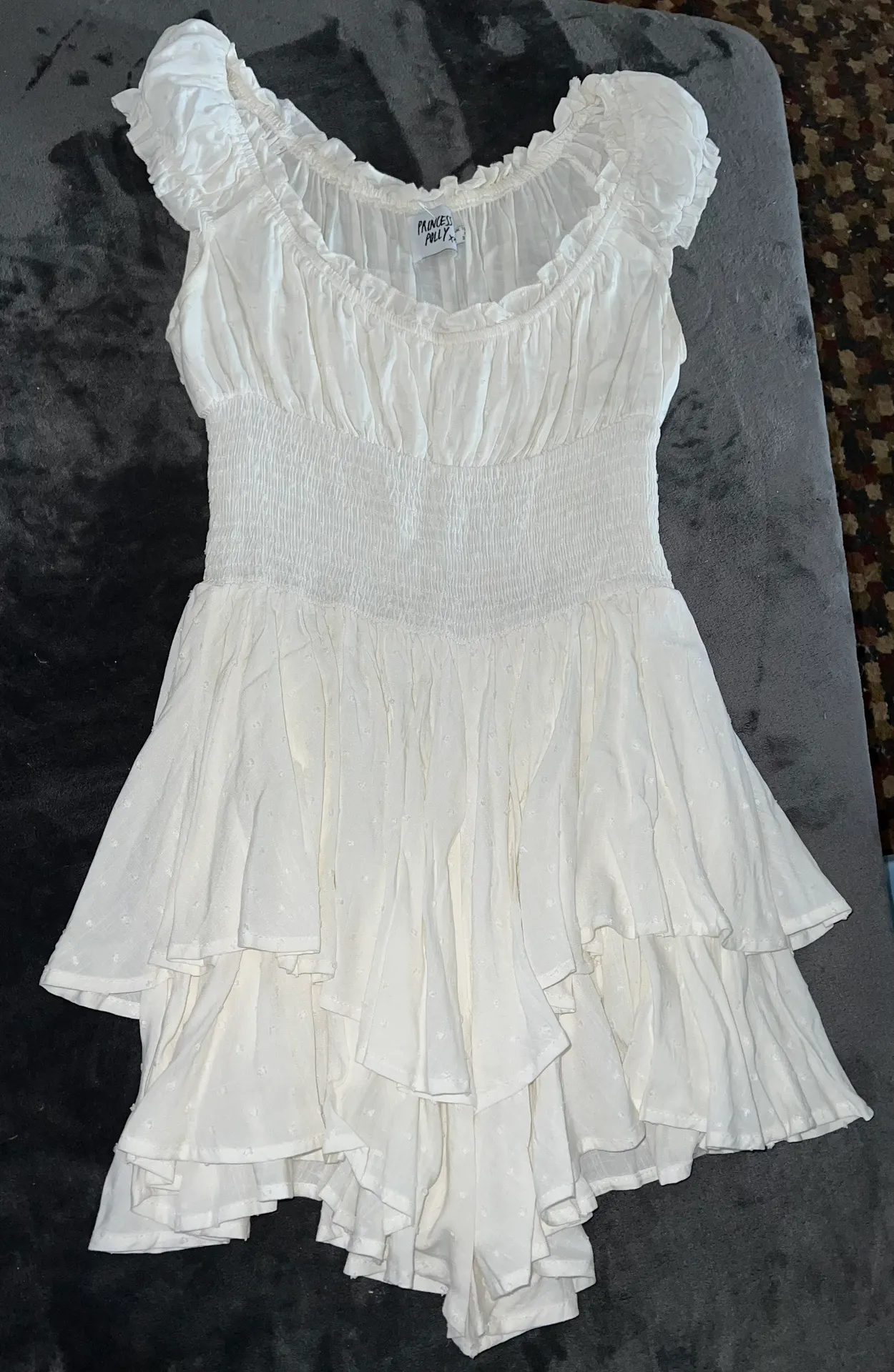 The Love Galore Romper in White - Image 15
