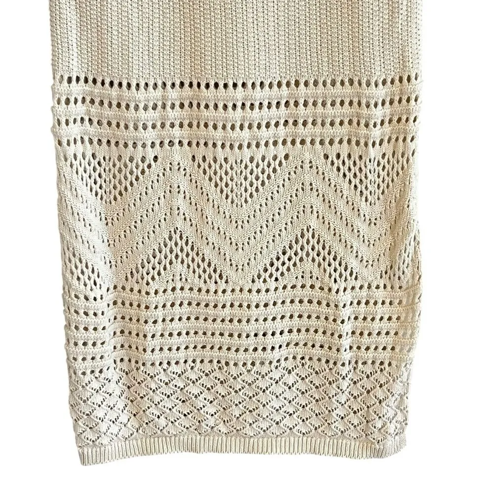 Freshman 1996 Womens Crochet Knit Boho Skirt Size M Resort Beachy Festival Size M - Image 2