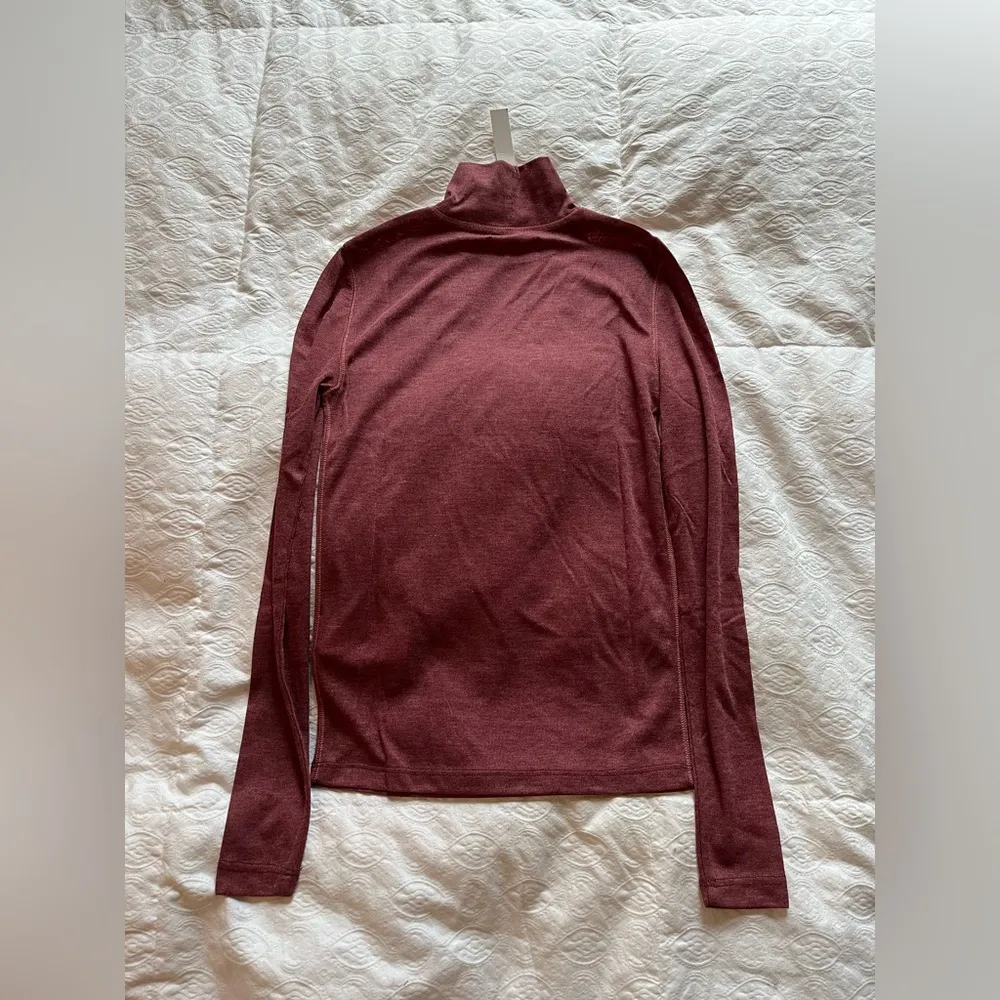NWT: Madewell maroon mock neck long sleeve shirt - Image 9