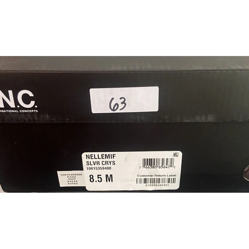 I.N.C. Nelle Strappy Stiletto Sandals/Silver Crystal/ Womens Size 8.5 New In Box - Image 7