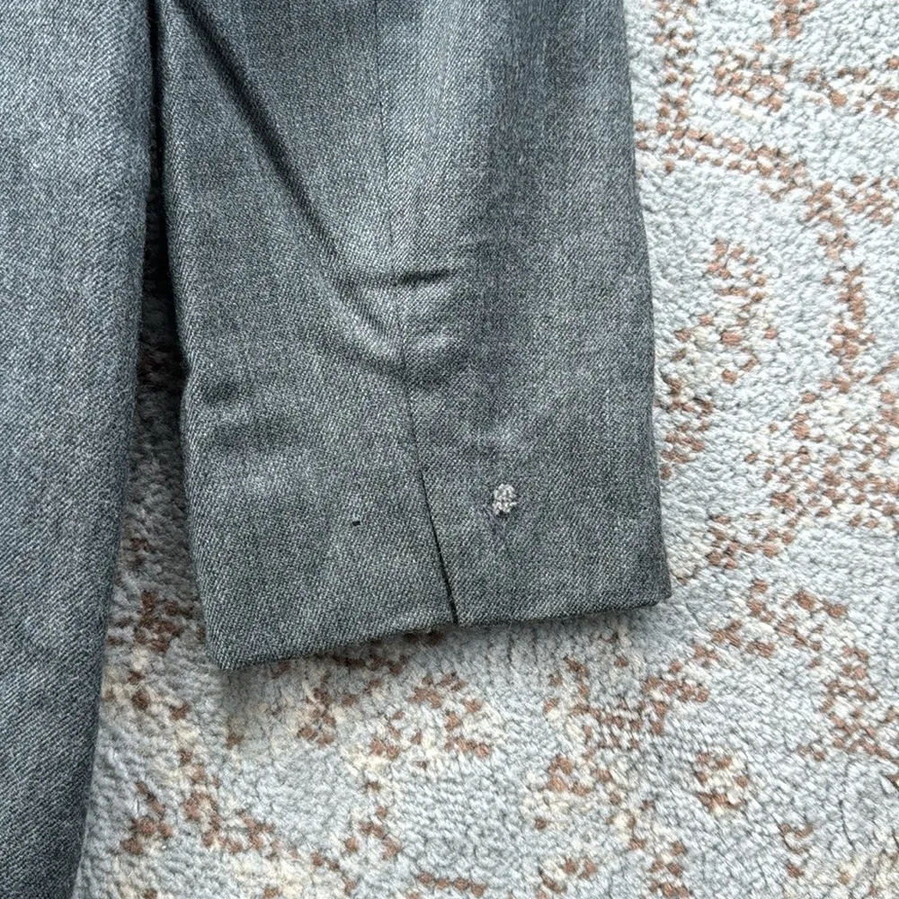 Vintage Jones New York Wool Blazer & Skirt Set Gray 14 - Image 10