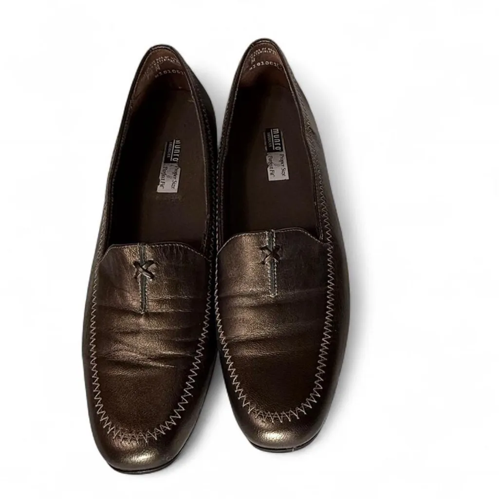 Munro Metallic Brown Loafers - Image 2