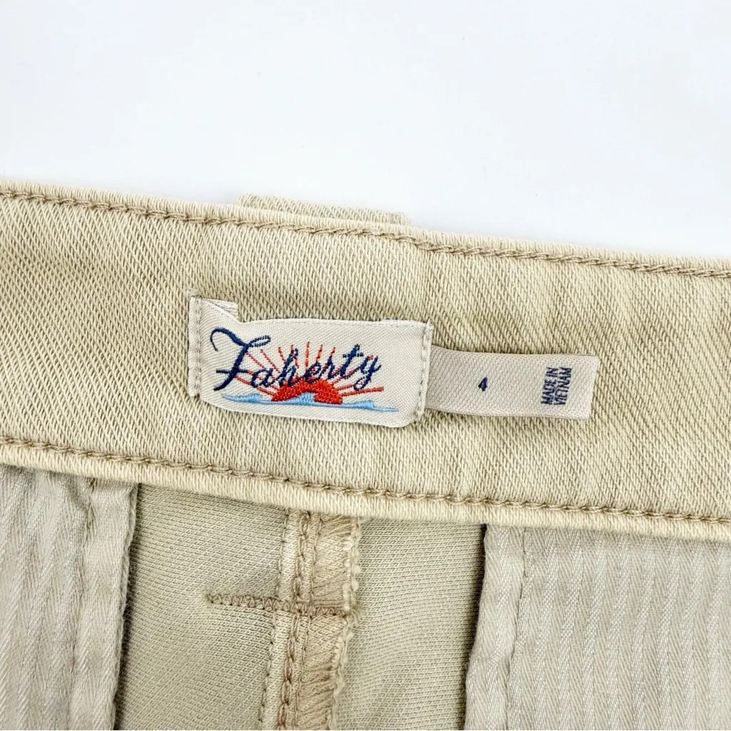 Faherty Coastline Stretch Chino Organic Cotton Pants Trousers Straight Leg Khaki - Image 13