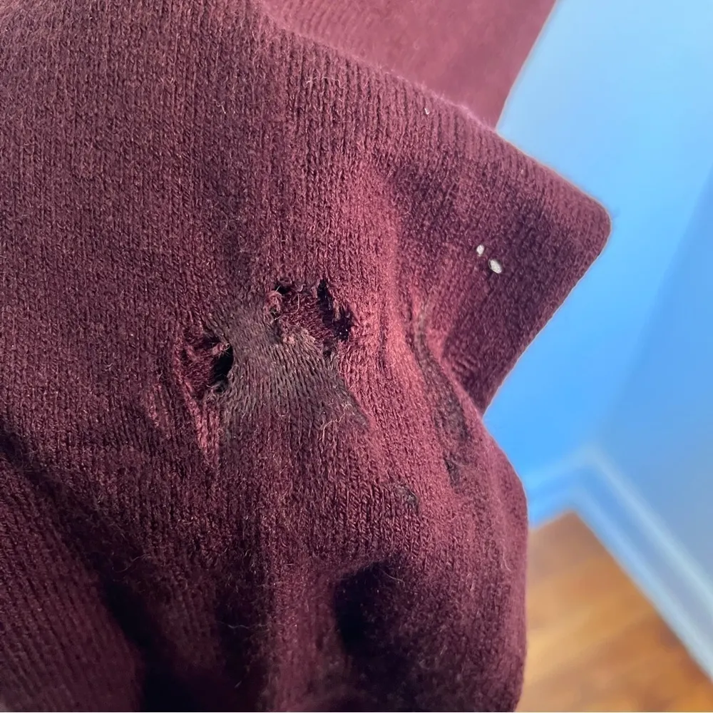 Soho New York & Co Street Cozy Sweater Joggers Burgundy Purple Size M - Image 14