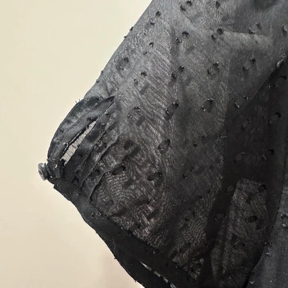 Ann Taylor LOFT Swiss Dot Short Sleeve Blouse - Image 3