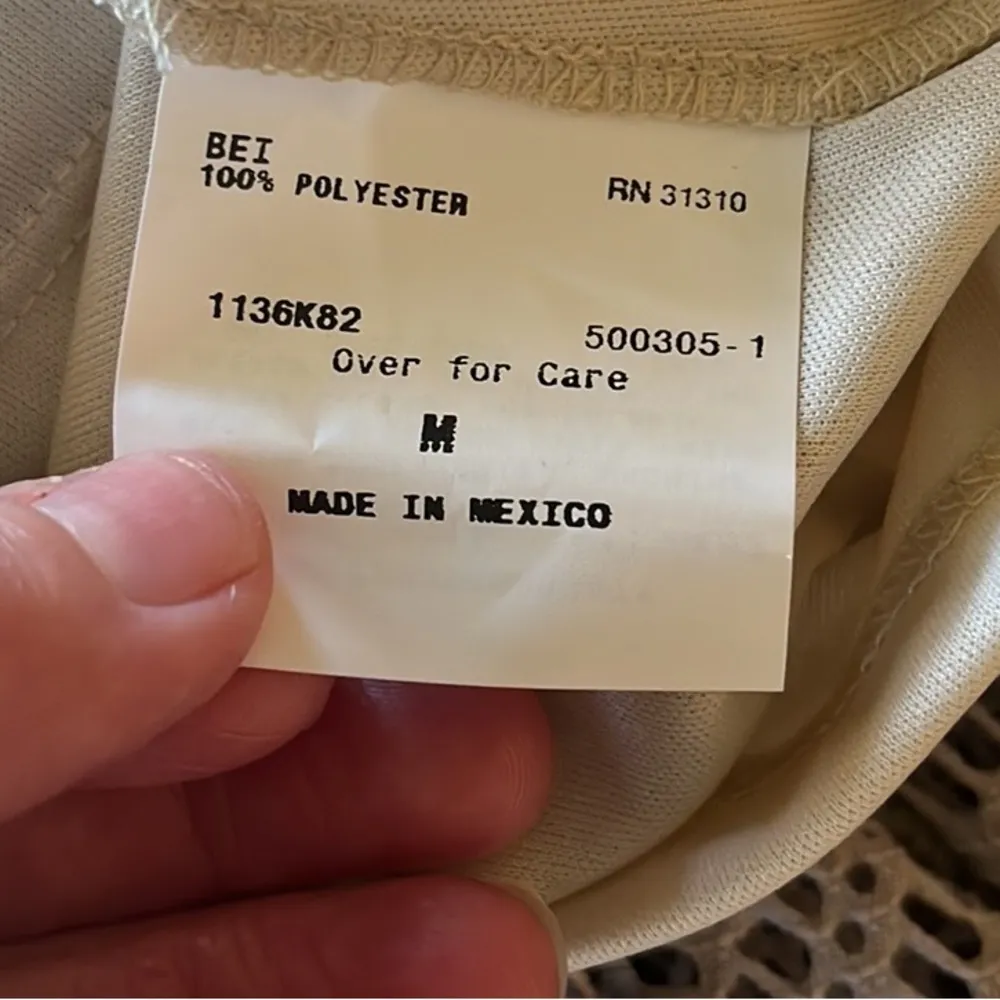 Strapless Dress Khaki Lace A Byer Womens M New Mini - Image 14