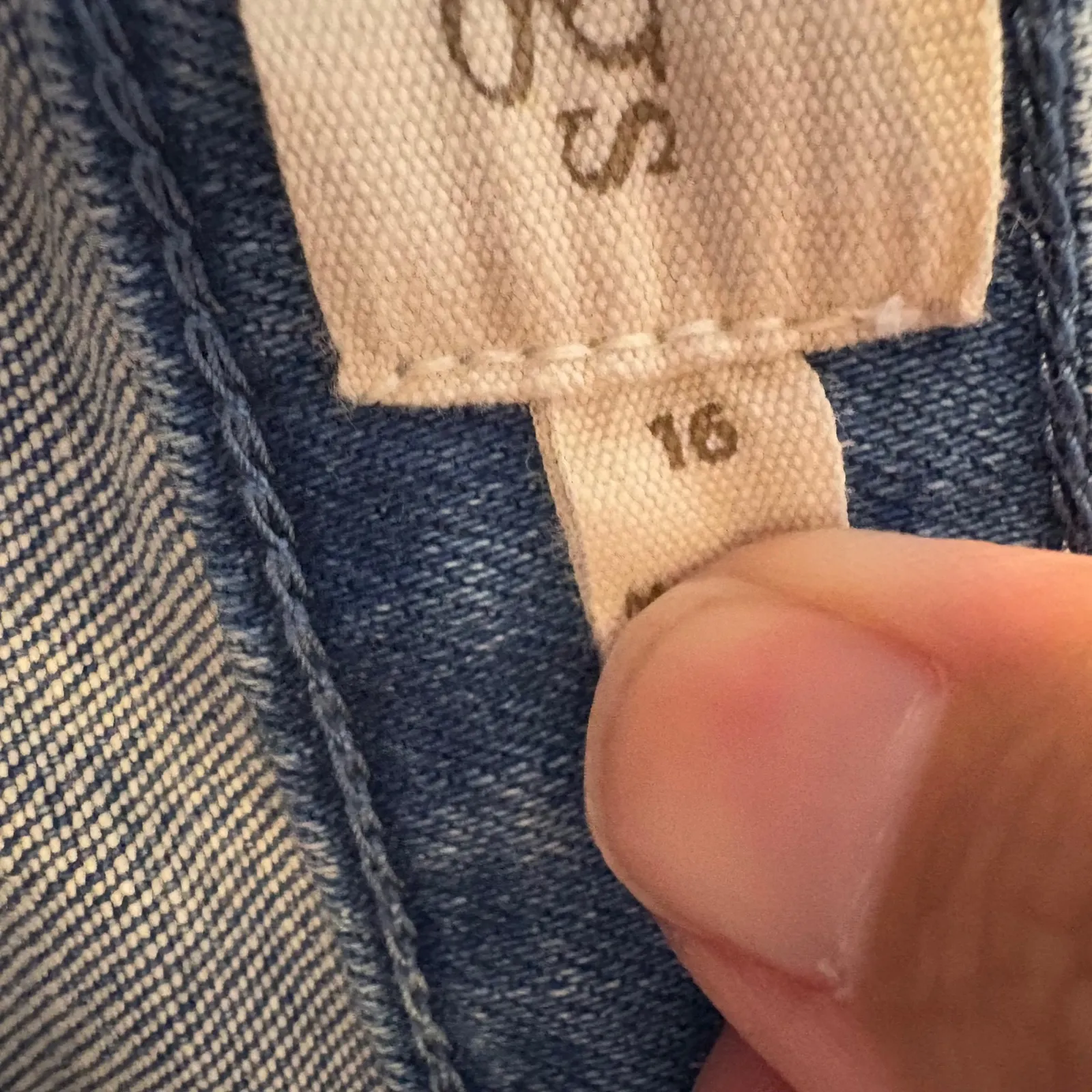 Soft‎ Surroundings Blue Metallic Wash Denim Jeans Womens Size 16 - Image 8