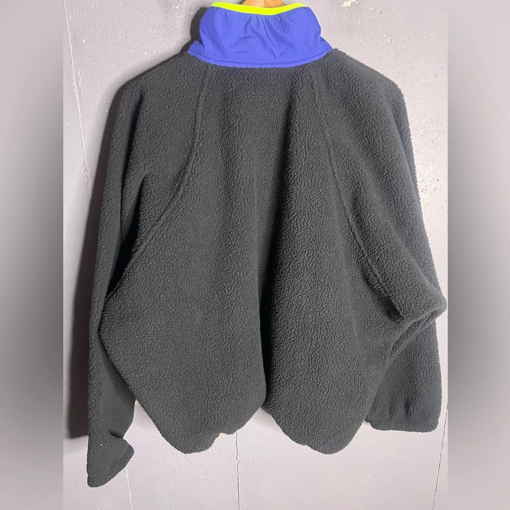 FREE PEOPLE Hit The Slopes Colorblock Black Sporty Combo Pullover Size XLarge - Image 4