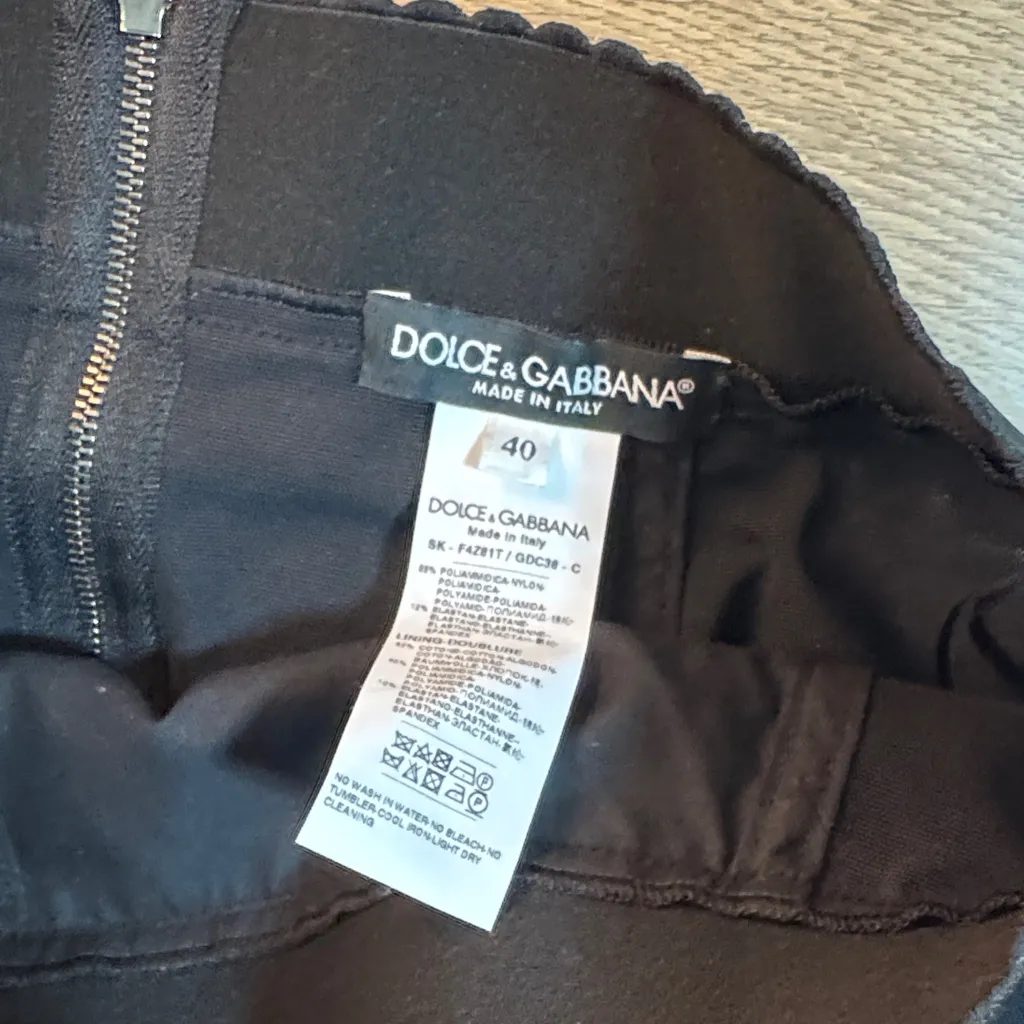 Dolce & Gabbana midi skirt in powernet and satin - Image 4