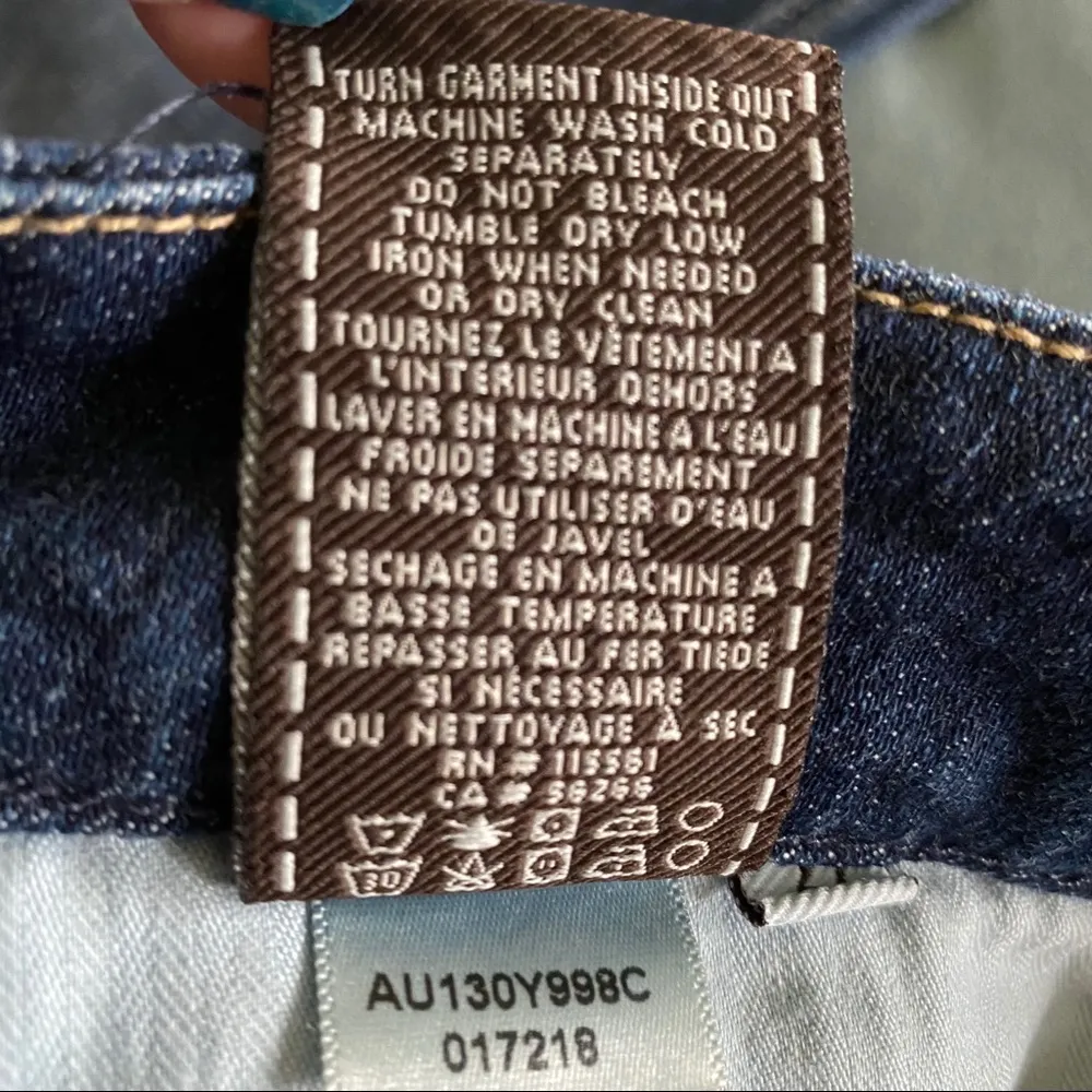 7 For All Mankind A Pocket Flare Jeans Size 27 - Image 12