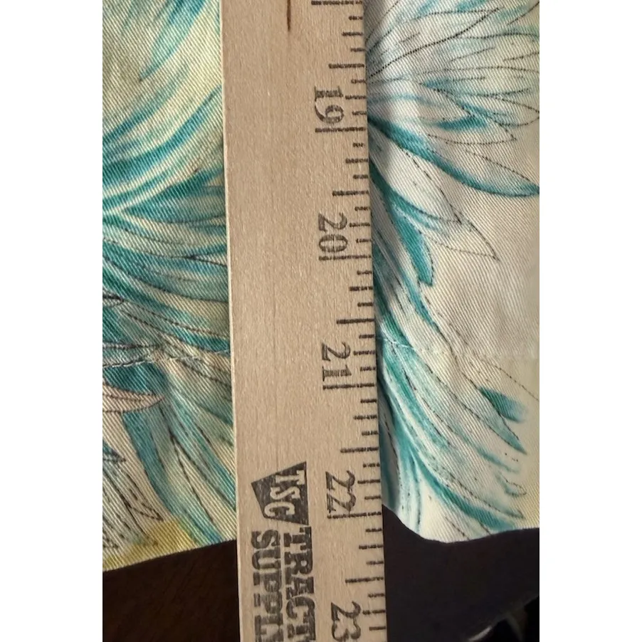 Vintage By JJ Womens XL Floral Blouse Jacket Button Front‎ Beach Tropical Fairy - Image 6