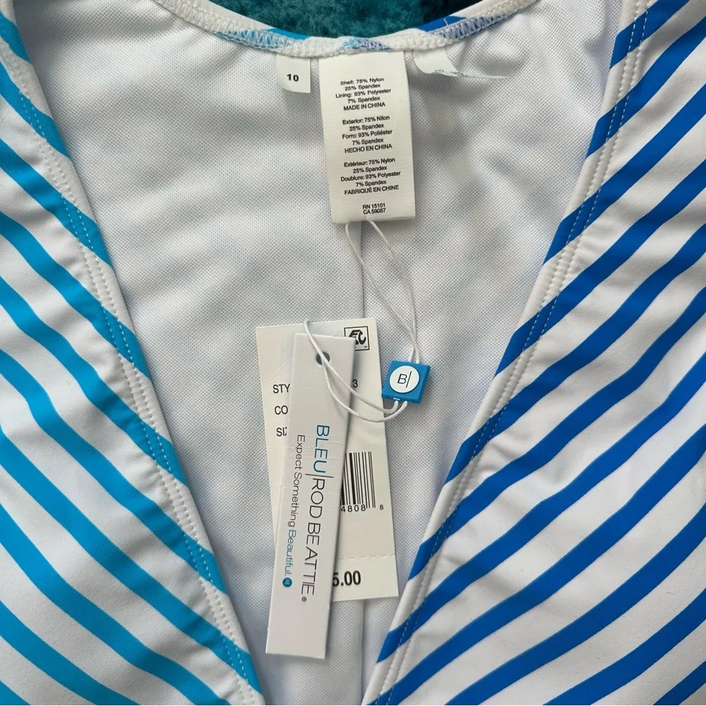 Bleu Rod Beattie Cap Sleeve Crop Bikini Top Size 10 - Image 4