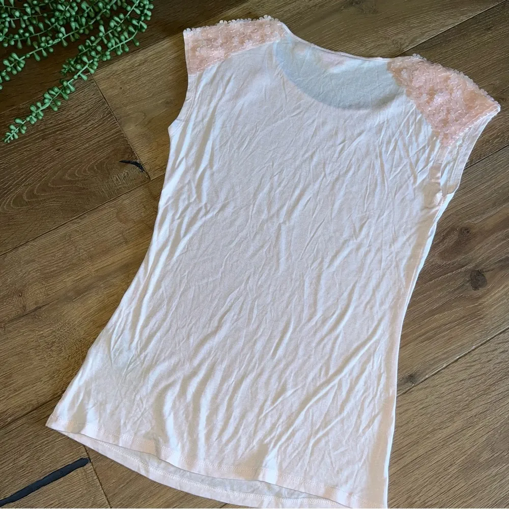 Ted Baker London Flower Sleeve Sew in Love Pink Top - Image 2