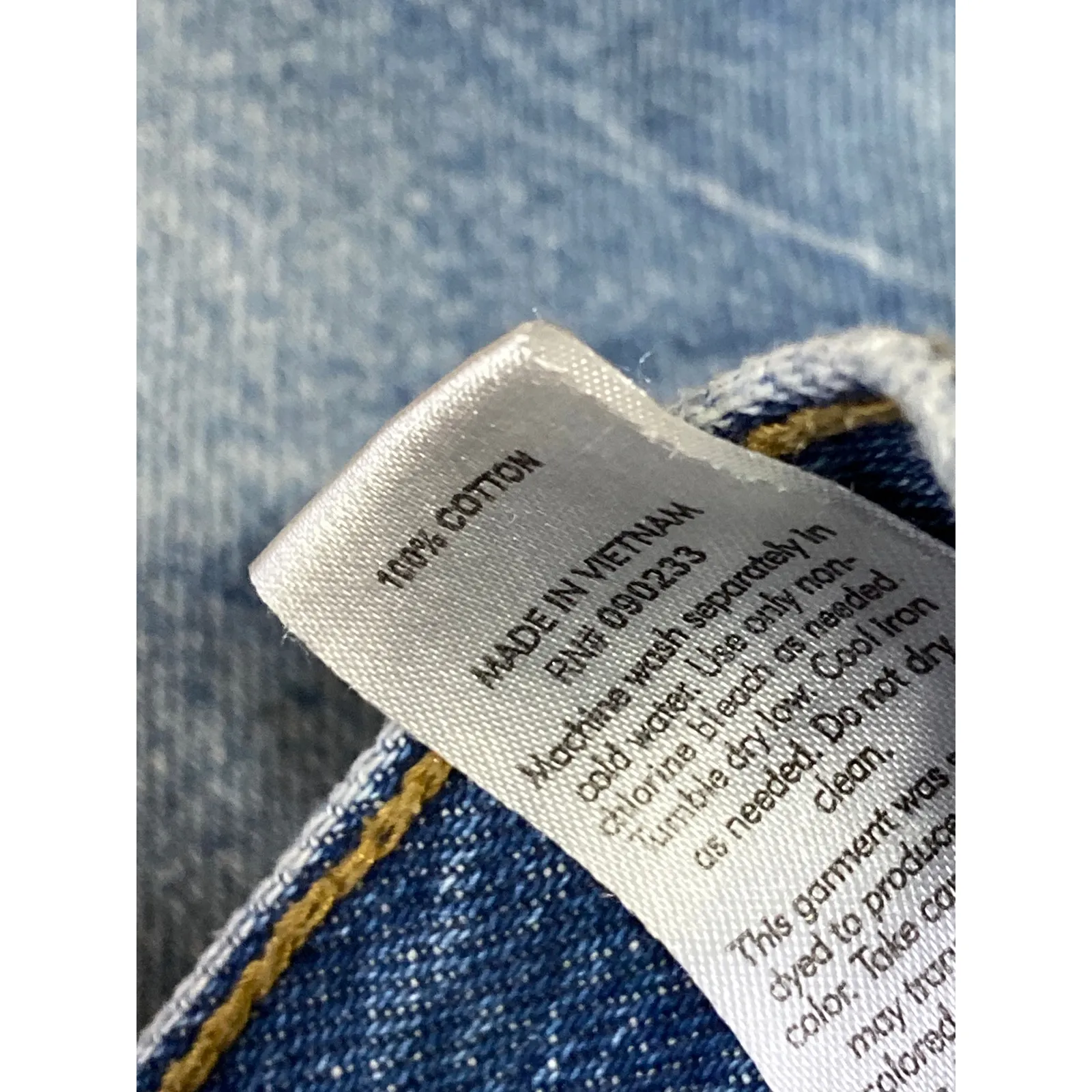 Pacsun Blue Ultra High Rise Frayed Hem Wide Leg Vintage Denim Jeans Shorts Sz 28 - Image 7