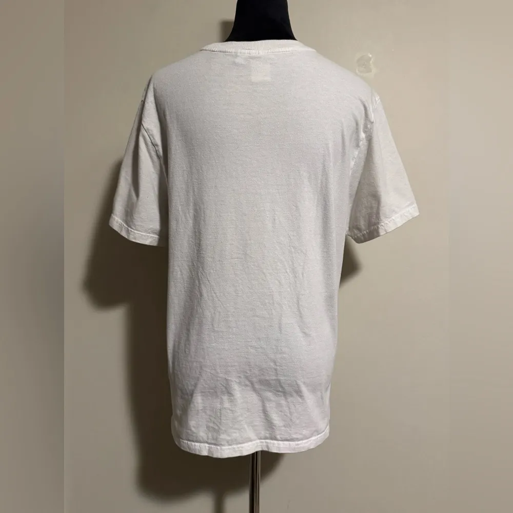 EUC BTS Big Hit Entertainment White and Pink Dynamite Graphic Tee size medium - Image 4