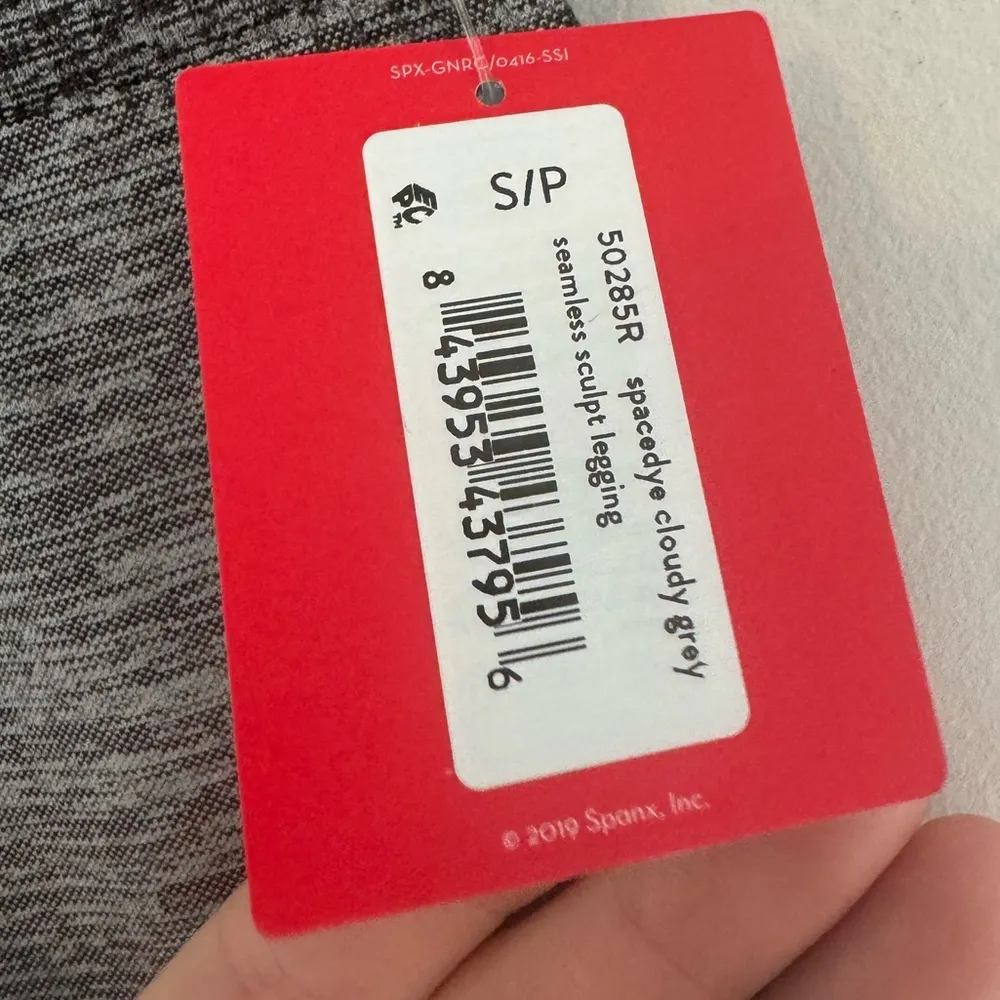 NWT Spanx Small Seamless Sculpt Leggings Spacedye Cloudy Grey - Image 6