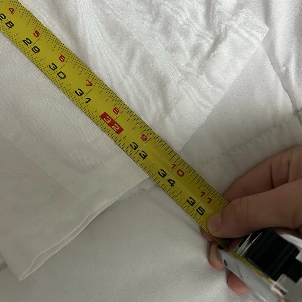 Vintage Kaua’iana Hawaii Womens White Beach Pants Pockets Soft Stretch Rayon Size L - Image 7