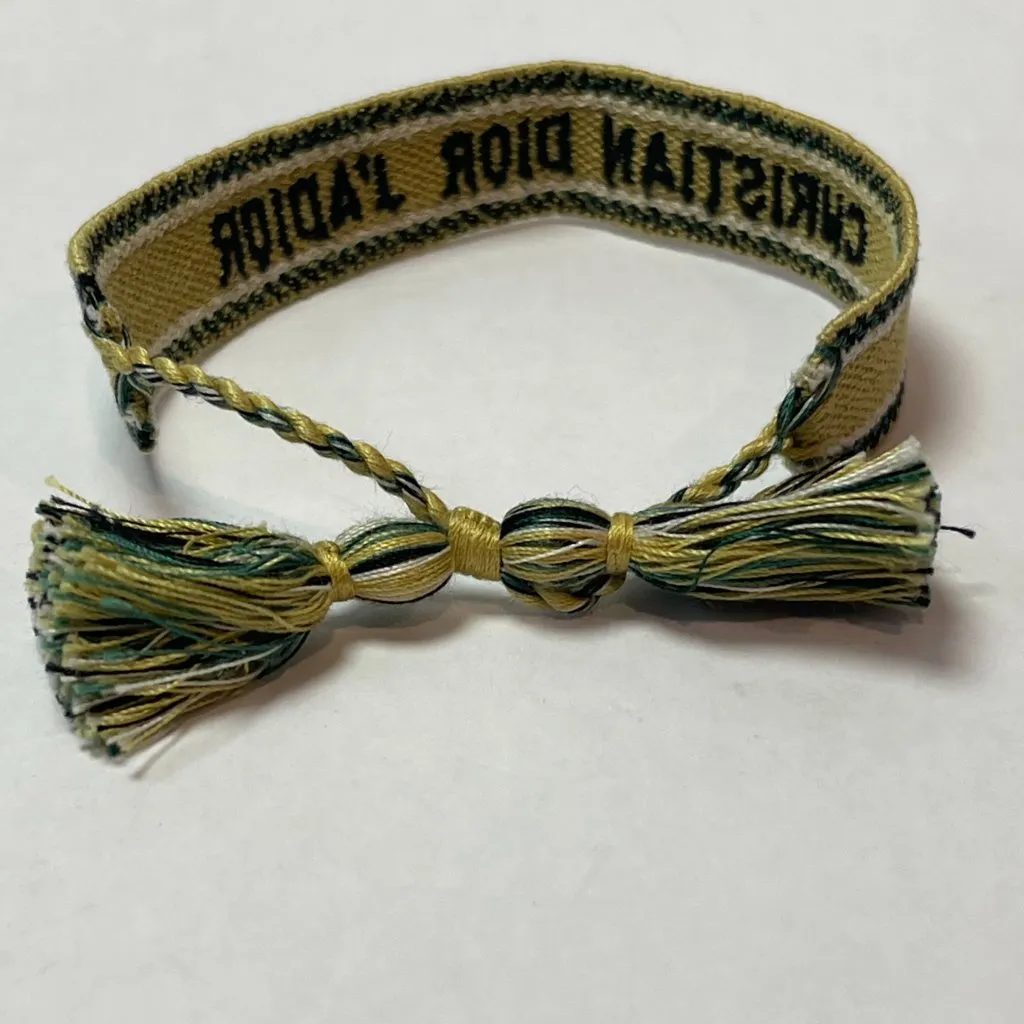 Christian Dior J'Adior Friendship Bracelet, Navy & Yellow - Preowned - Image 5