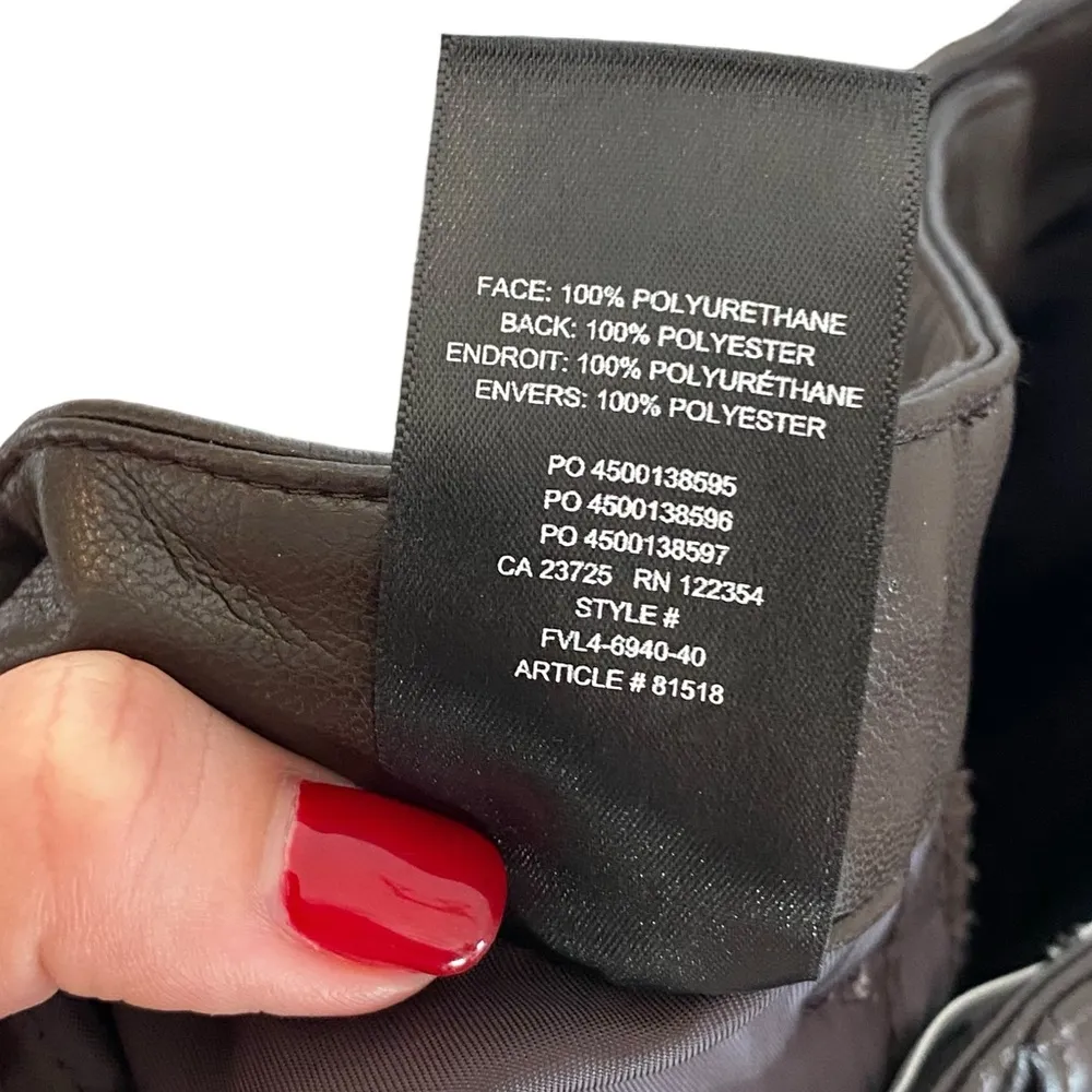 The Melina Pant Vegan Leather in Rich Mocha Brown Size US 2 - Image 11