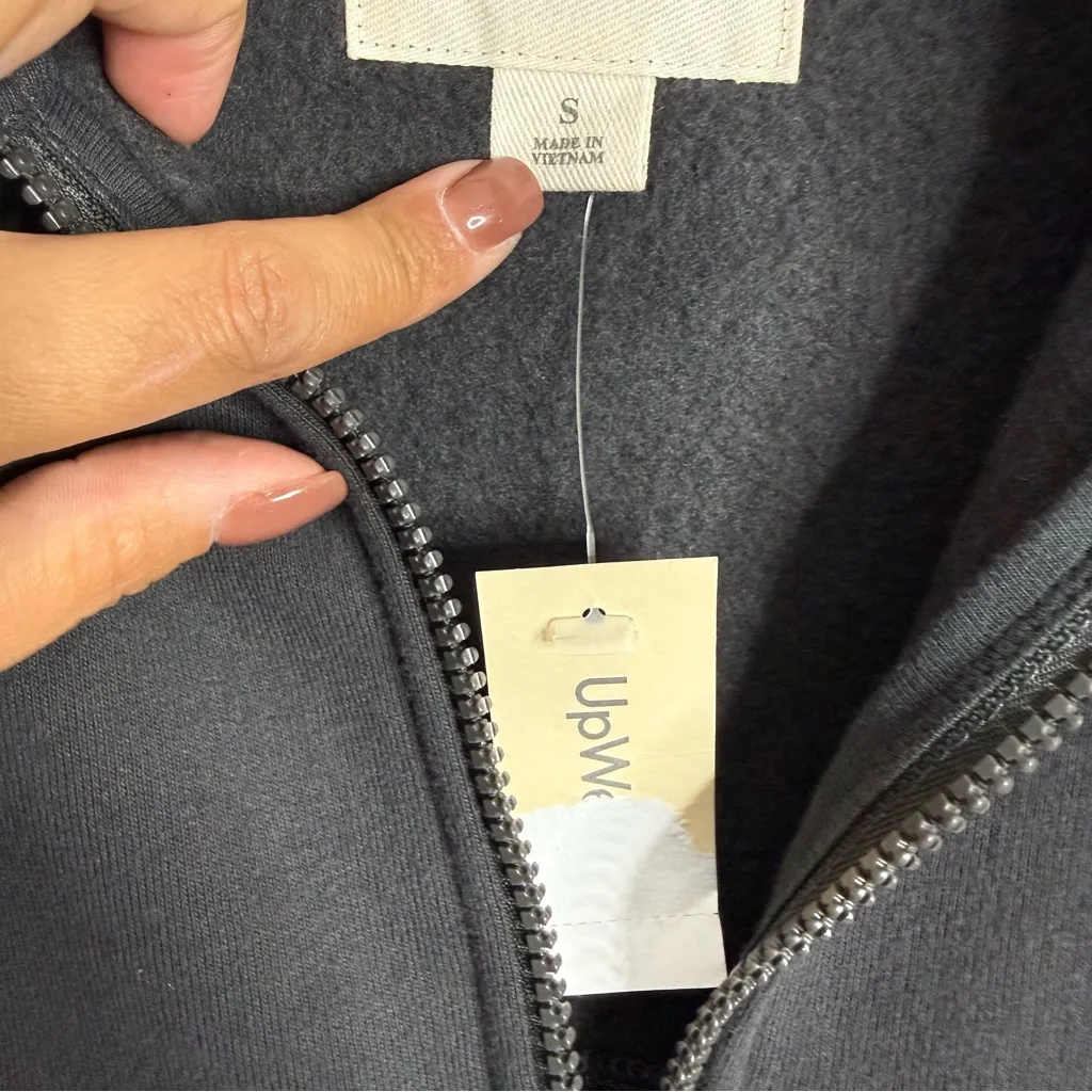 NWT Upwest Sweater Dress Soft Fleece Long Sleeve‎ Gray With Pockets Size Small - Image 5