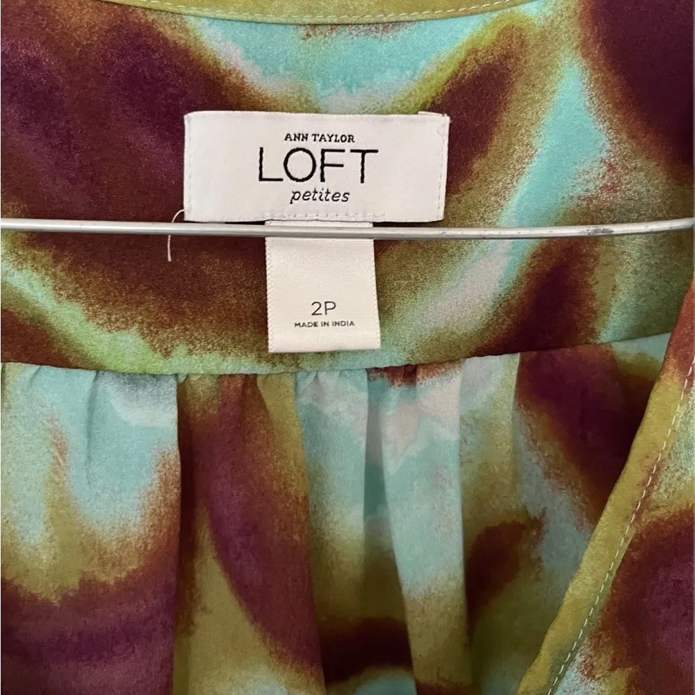 wavy retro pattern COLORED dress MINI DRESS blue brown 2P - Image 4