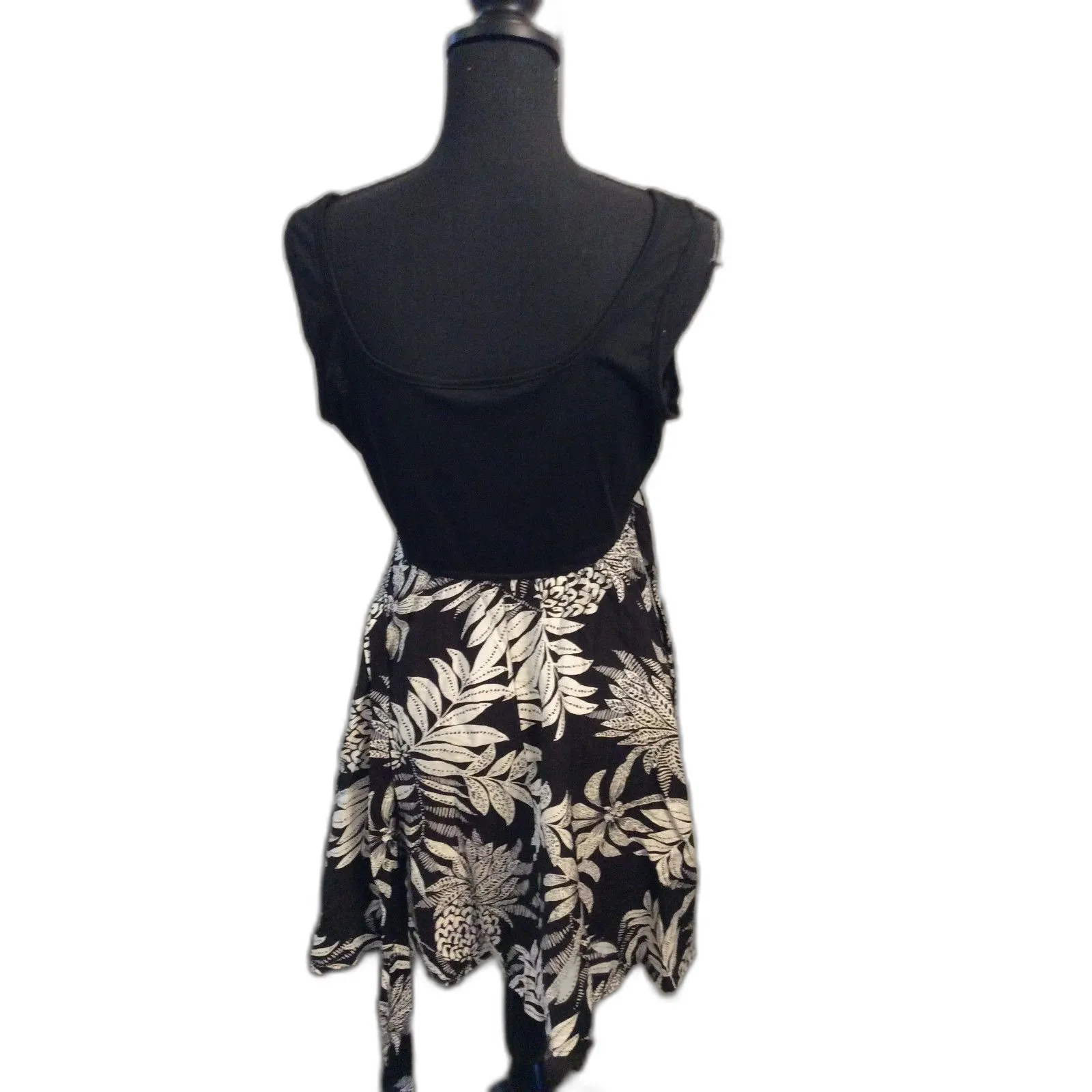 New  Cupshe Beach Dress Sunset Escape Large L Black white Beach Vacation Cruise - Image 4