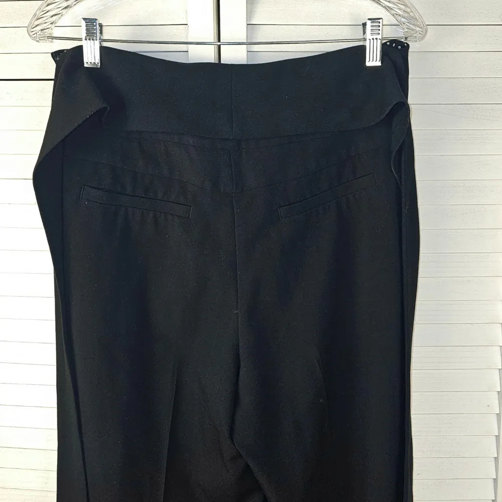 Elevenses Anthropologie Womens Black Tie Waist‎ Pants 12 - Image 4