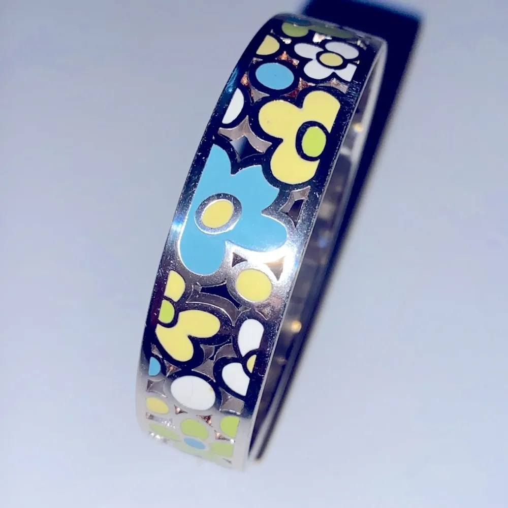 Brighton Botanical floral blue & yellow multi colored bangle - Image 2